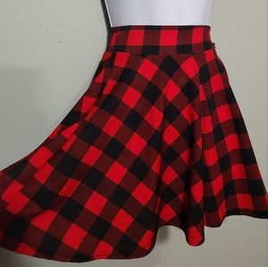 Flannel A line skirt